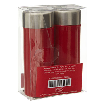 Liberty Red Enamel Salt and Pepper Set