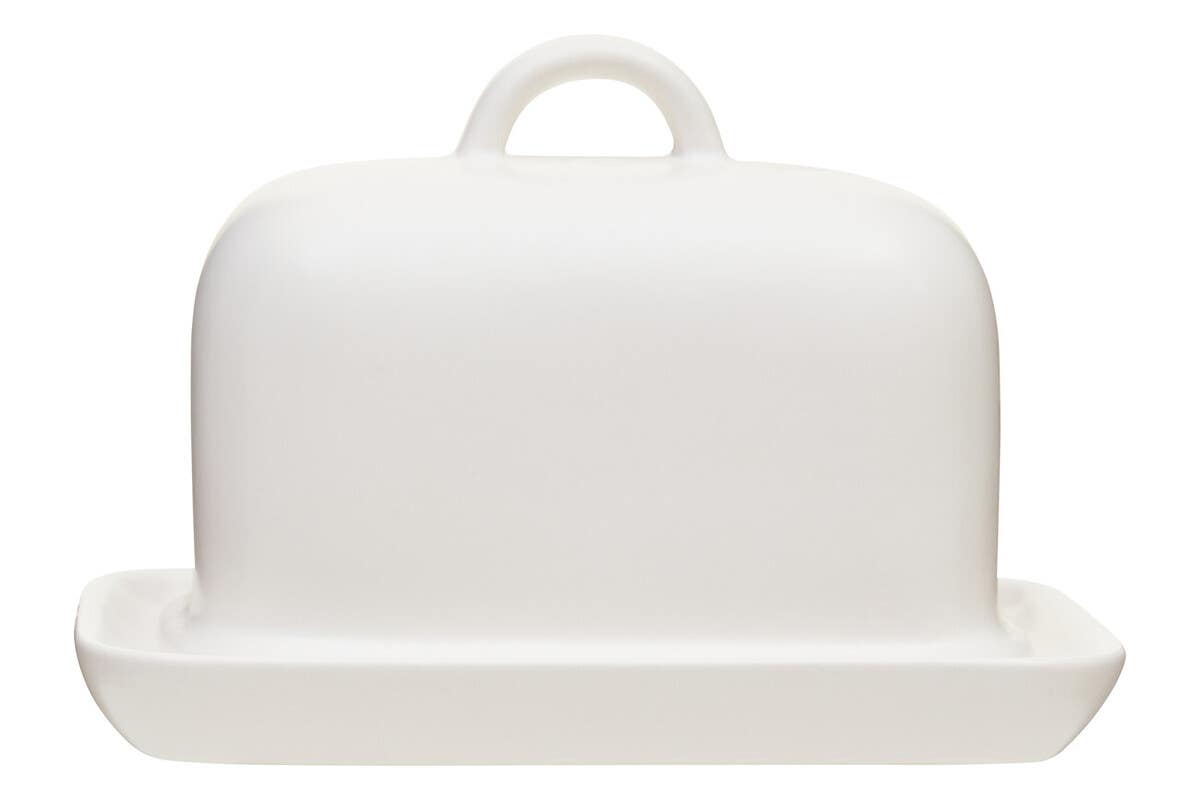 Farmhouse Cream Large Butter Dish