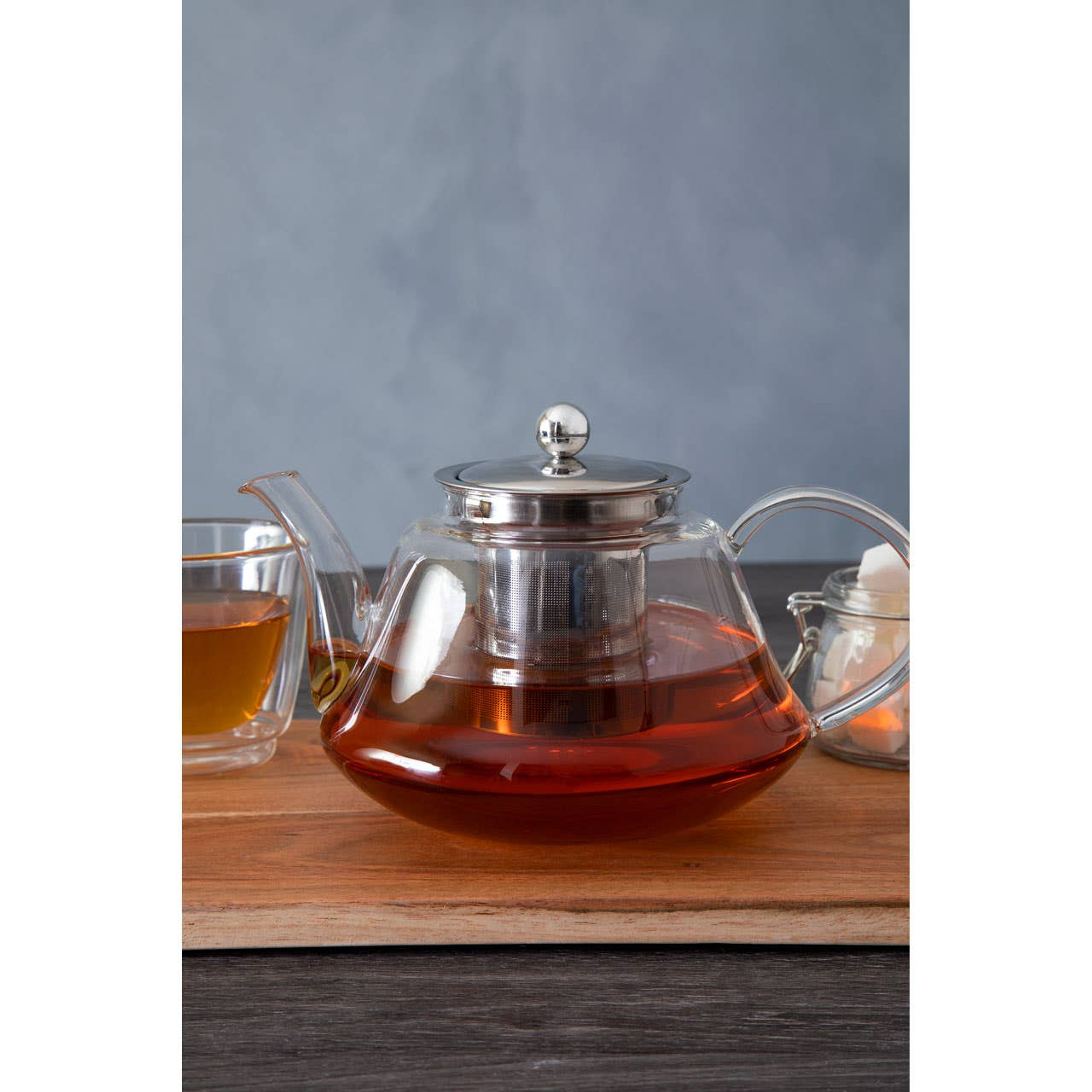 Cook Nook High Borosilicate Curved 1200ml Teapot