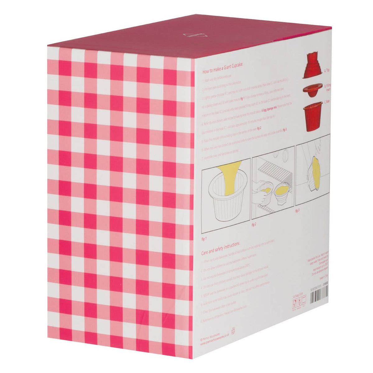 Hallie Giant Cupcake Silicone Mould Set - Red