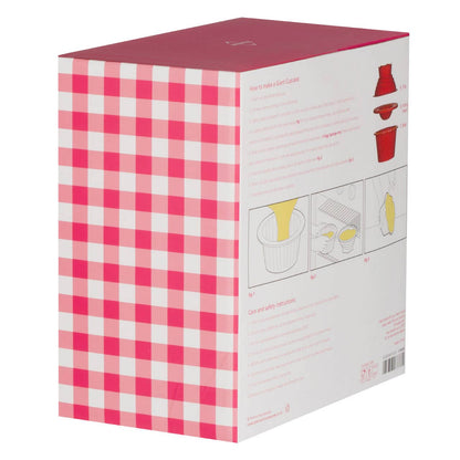 Hallie Giant Cupcake Silicone Mould Set - Red