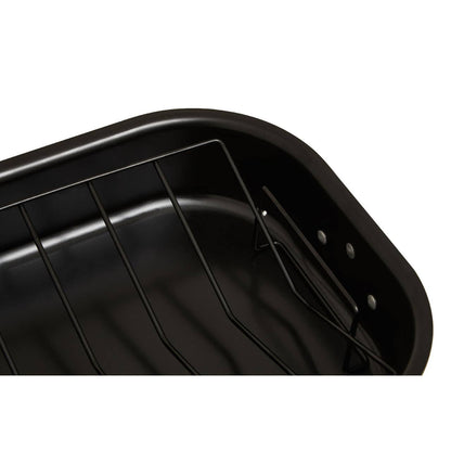 From Scratch Large Black Roasting Tin With Rack