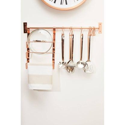 Sorello Rose Gold Hanging Pan Lid Rack