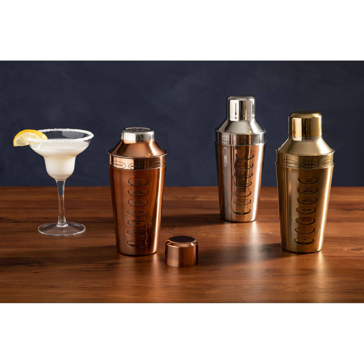 Recipe Brushed Brass Cocktail Shaker