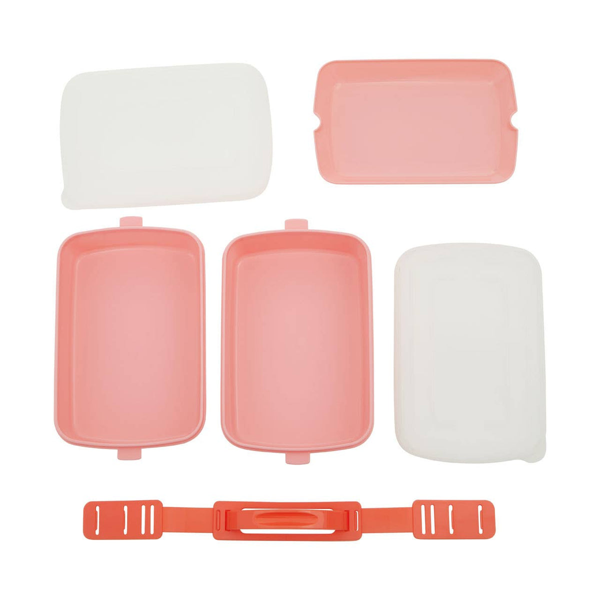 Grub Tub Pink Lunch Box With Cutlery