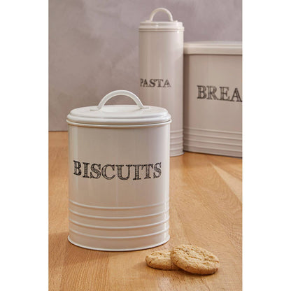 Sketch Cream Biscuit Canister