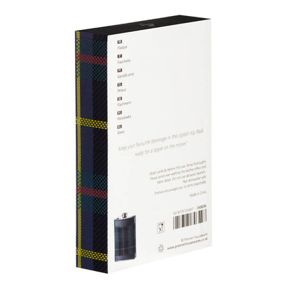 Auden Green Tartan Hip Flask