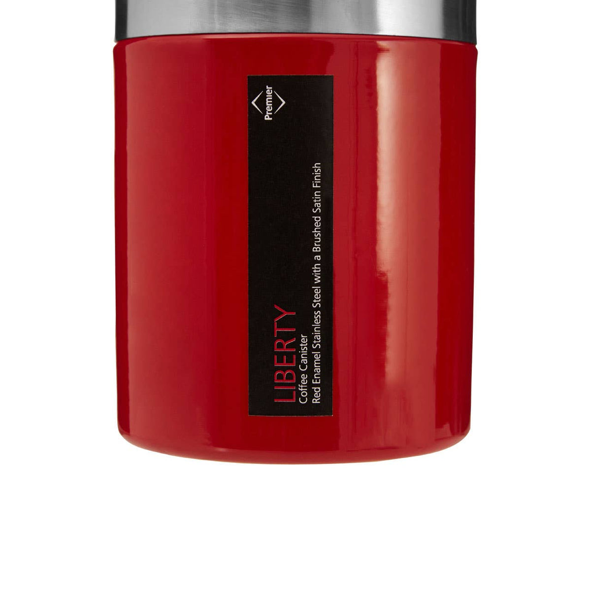 Liberty Red Enamel Coffee Canister