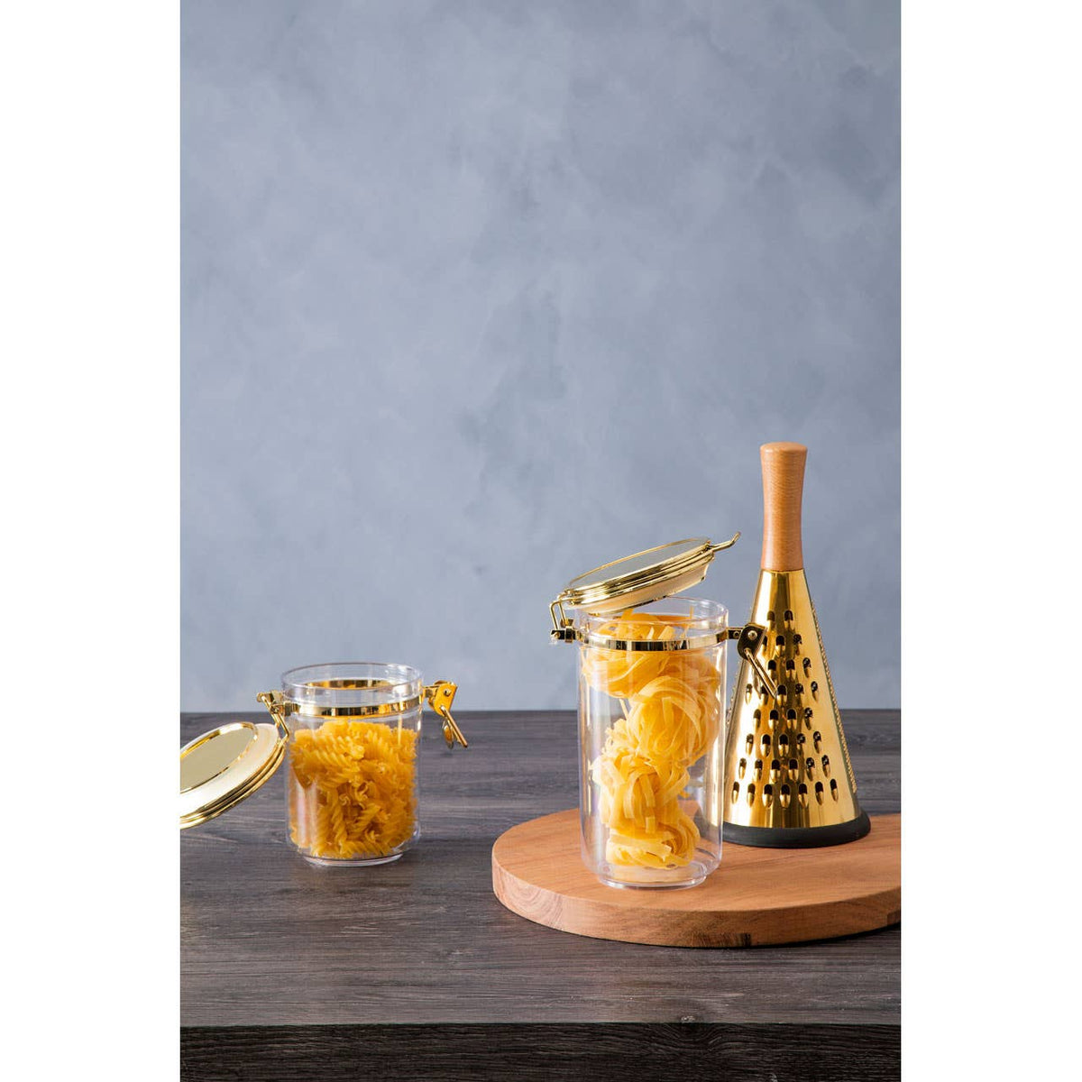 Gozo Jar With Gold Lid 1100 ml