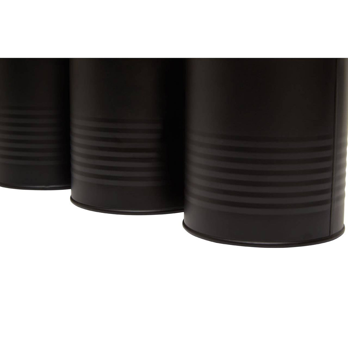 Set Of Three Alton Black Cannisters