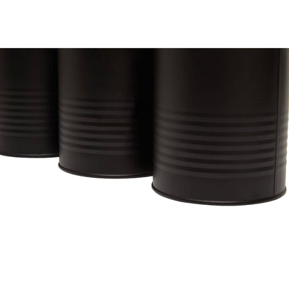 Set Of Three Alton Black Cannisters