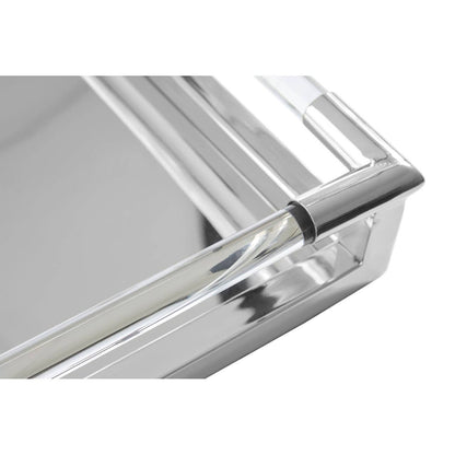 Lucita Silver Finish Rectangular Tray