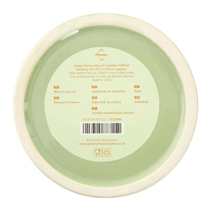 Winnie Green Dolomite Biscuit Canister