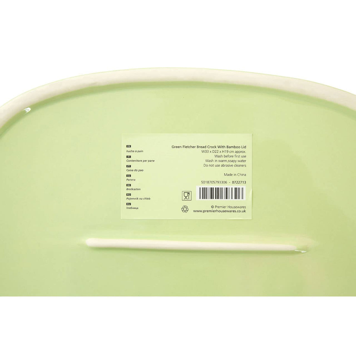 Fletcher Green Ceramic Bread Bin