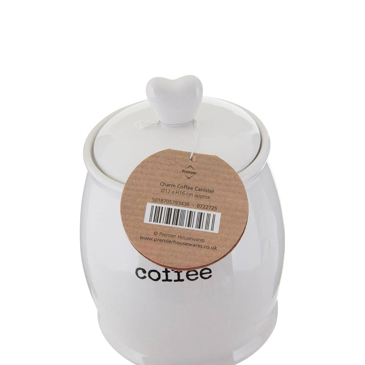 Charm White Dolomite Coffee Canister