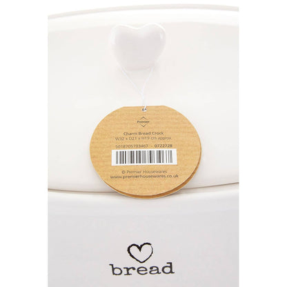 Charm White Dolomite Bread Bin