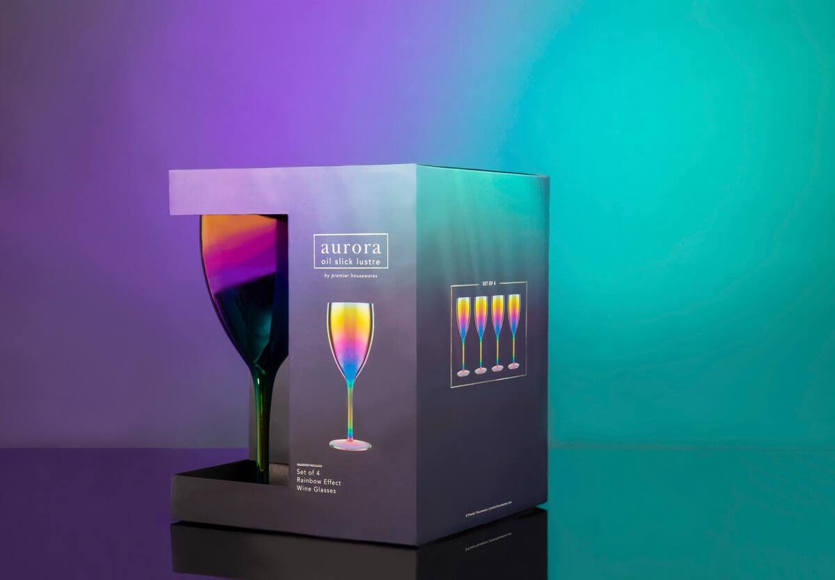 Aurora Set of 4 Wine Glasses