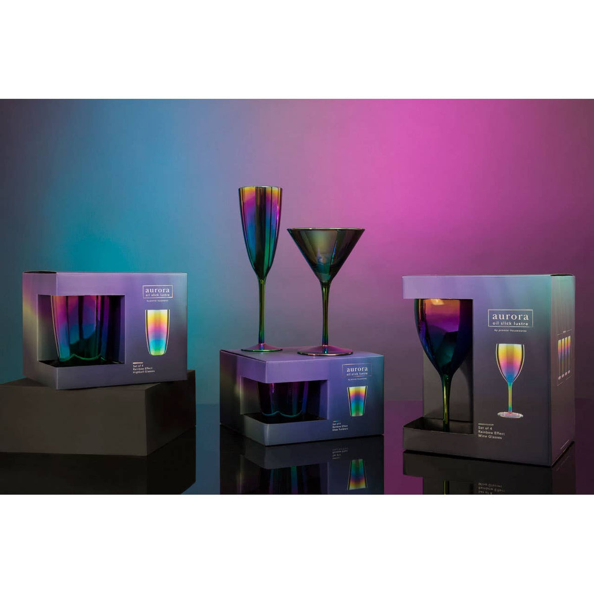 Aurora Set of 2 Cocktail Glasses