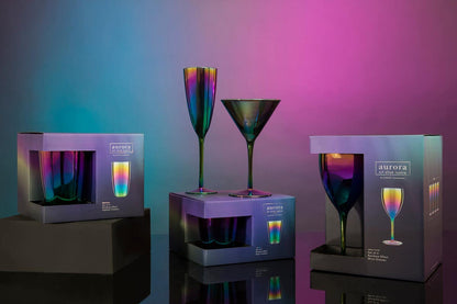 Aurora Glass Tumblers Set of 4