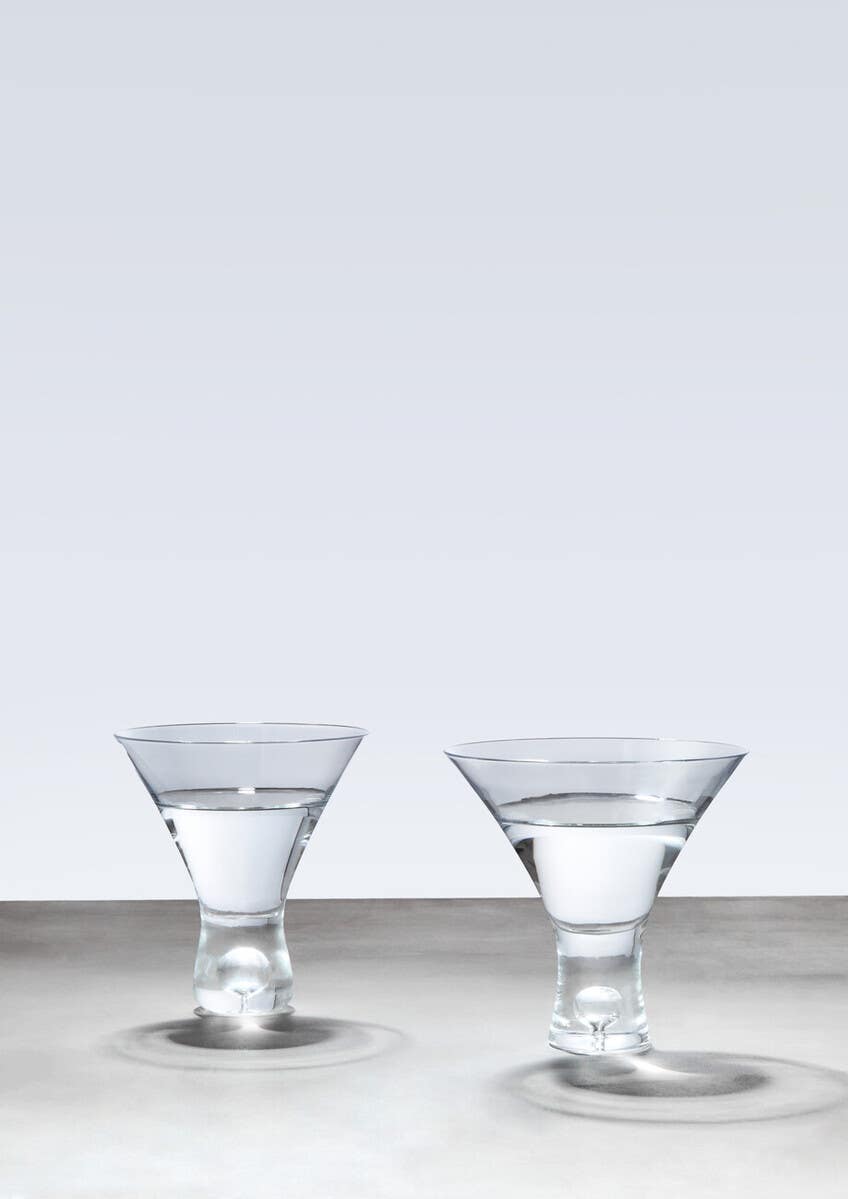 Mila Set Of 2 Clear Cocktail Glasses 330ml
