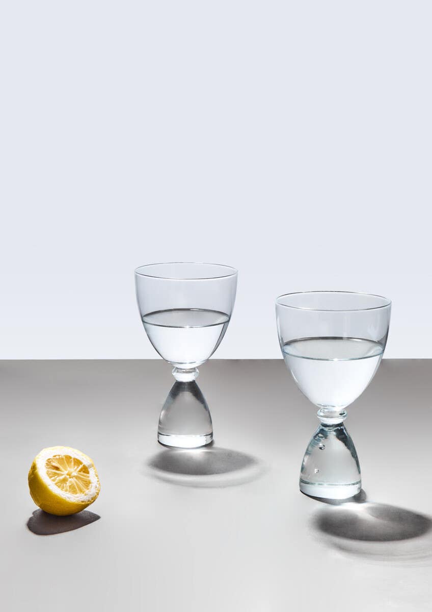 Mila Set Of 2 Clear Cocktail Glasses