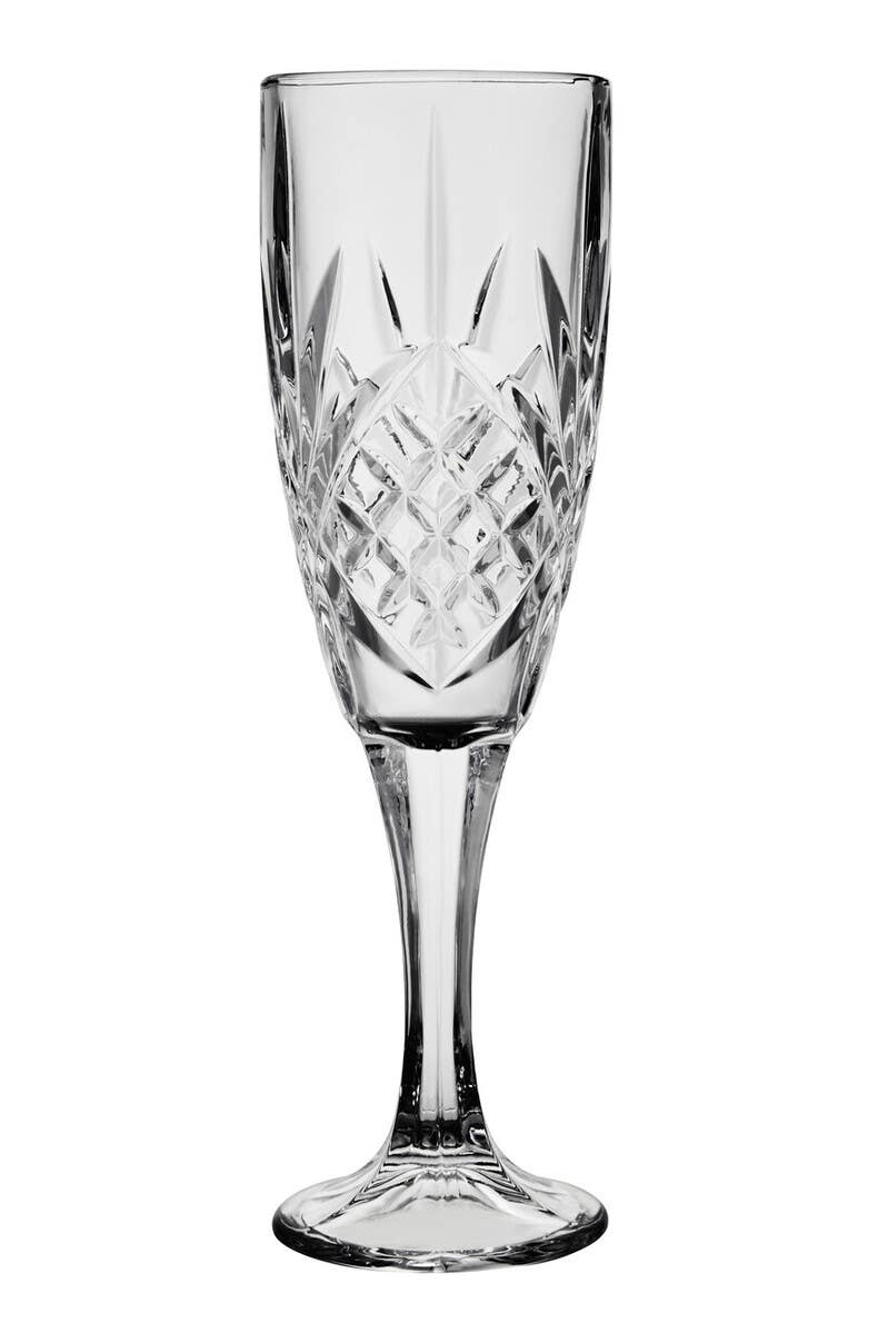 Beaufort Set of 4 Crystal  Champagne Glasses
