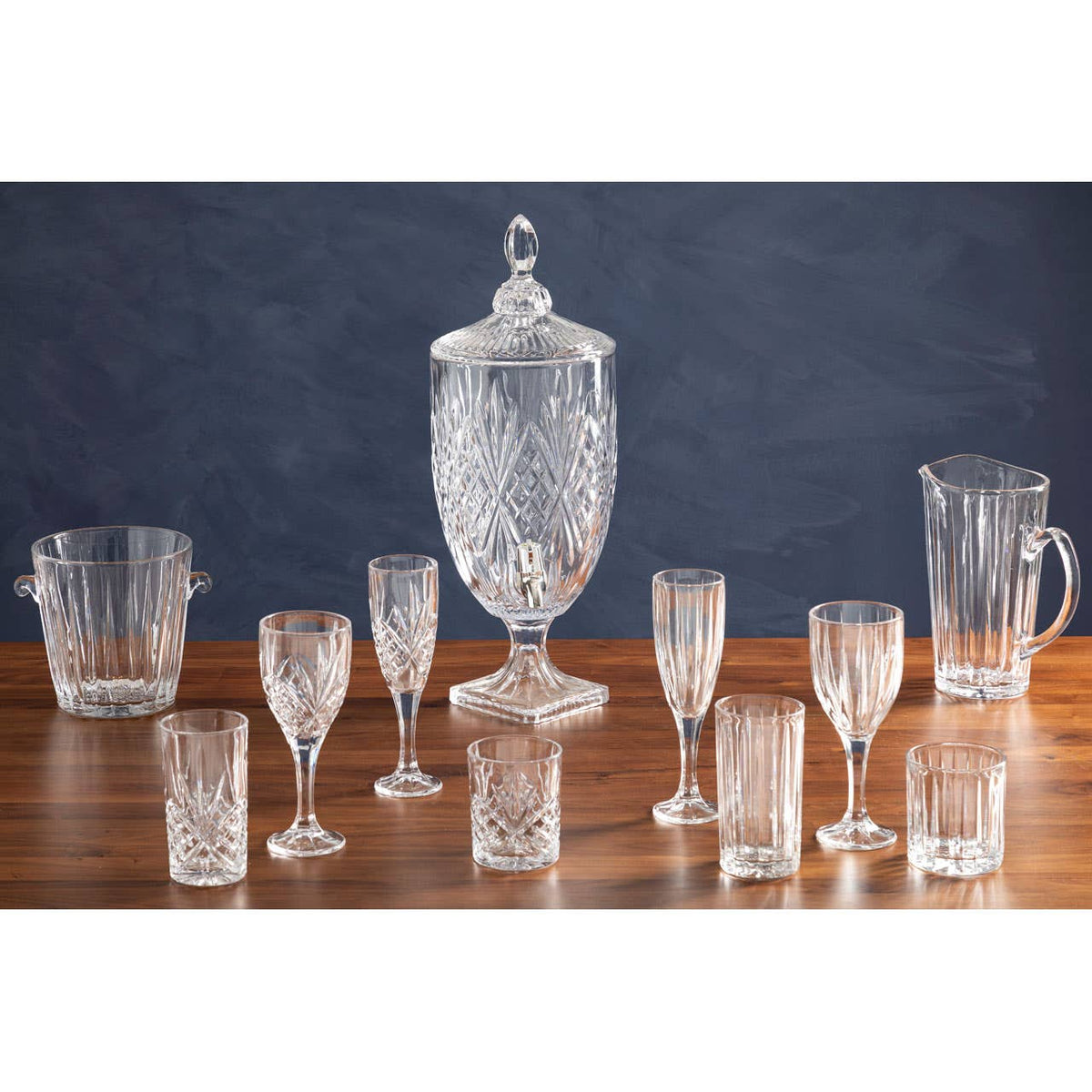 Beaufort Crystal Wine Glasses Set of Four