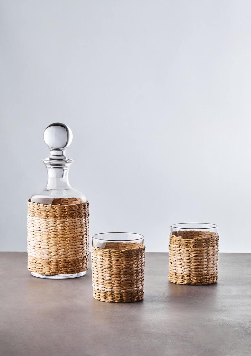 Juno Three Piece Glass And Decanter Set
