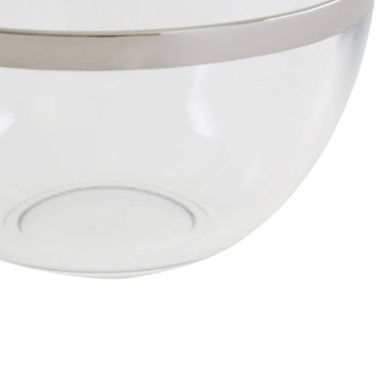 Ida Glass Bowl With Silver Rim