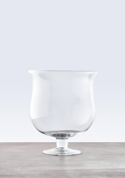 Ambra Clear Glass Cognac Vase.