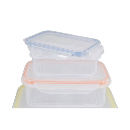 Herrela 6 Piece Rectangular Food Containers with Airtight Lids