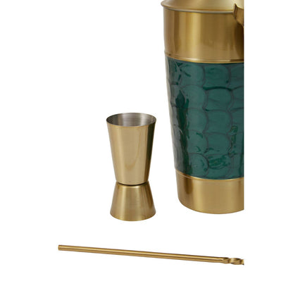 Carolina Green Enamel 4 Piece Cocktail Set