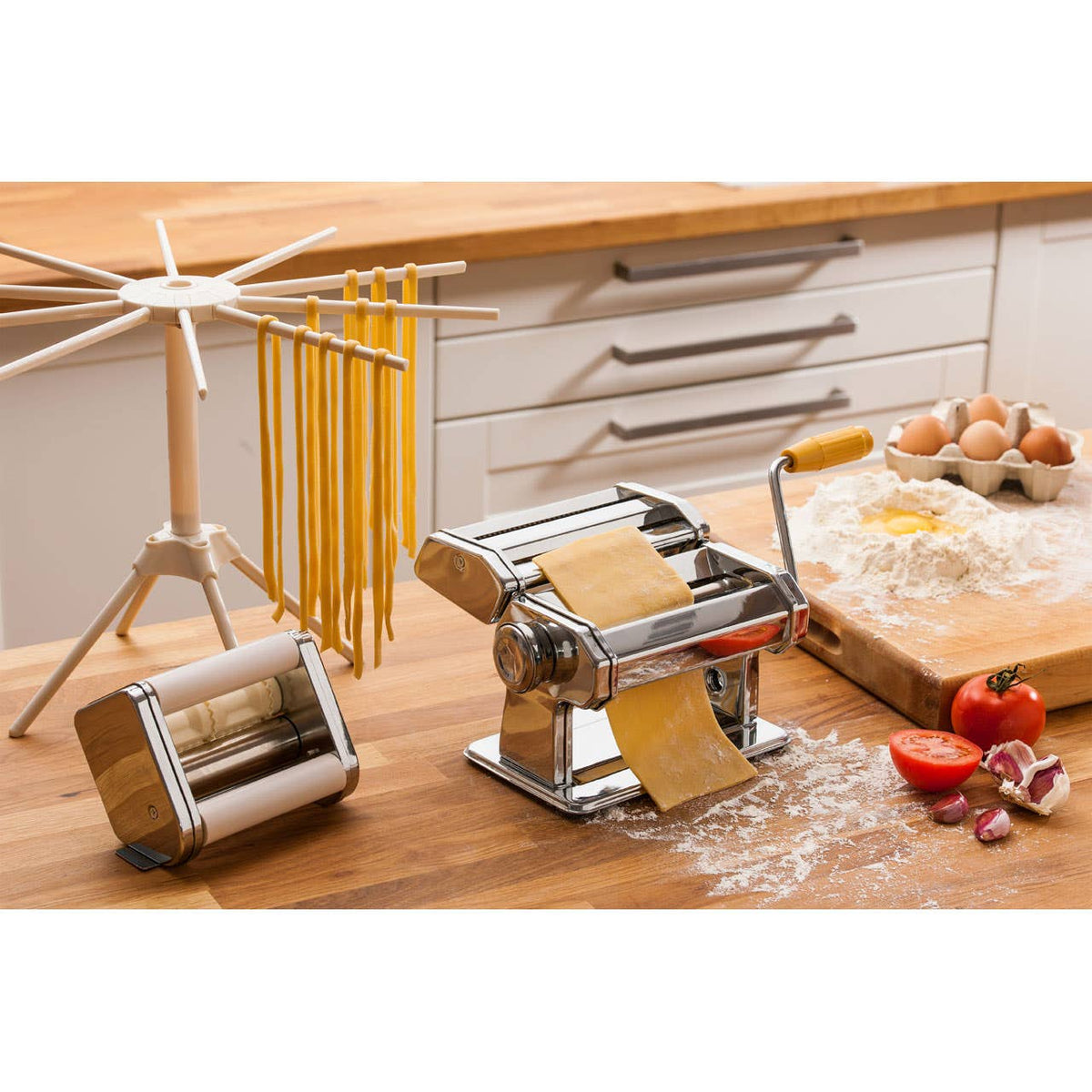 From Scratch  Chrome Multi Pasta Maker and Dryer Set