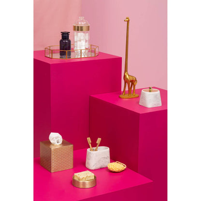 Guan Large Light Gold Acrylic Storage Jar