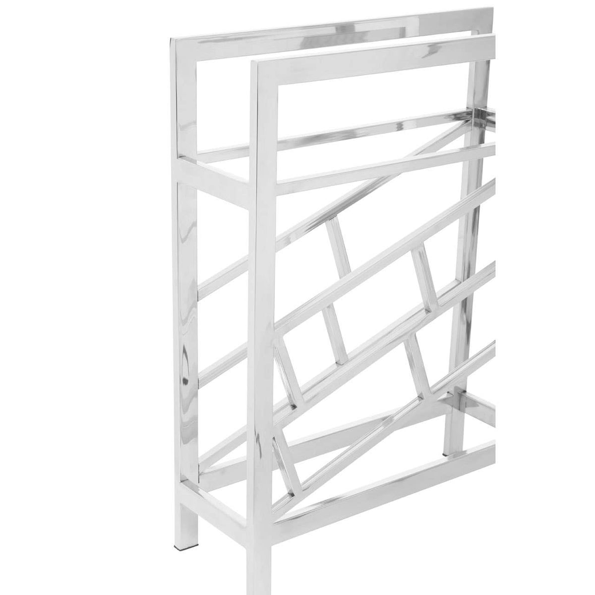 Barolo Silver Floorstanding  12 Bottle Wine Rack