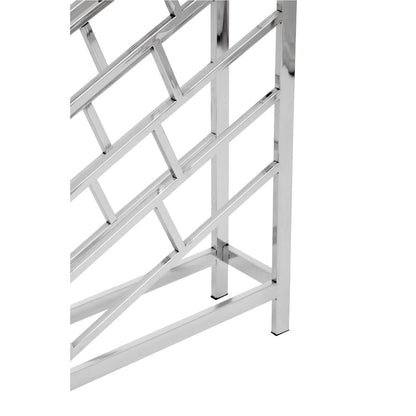 Barolo Silver Floorstanding 24 Bottle Wine Rack