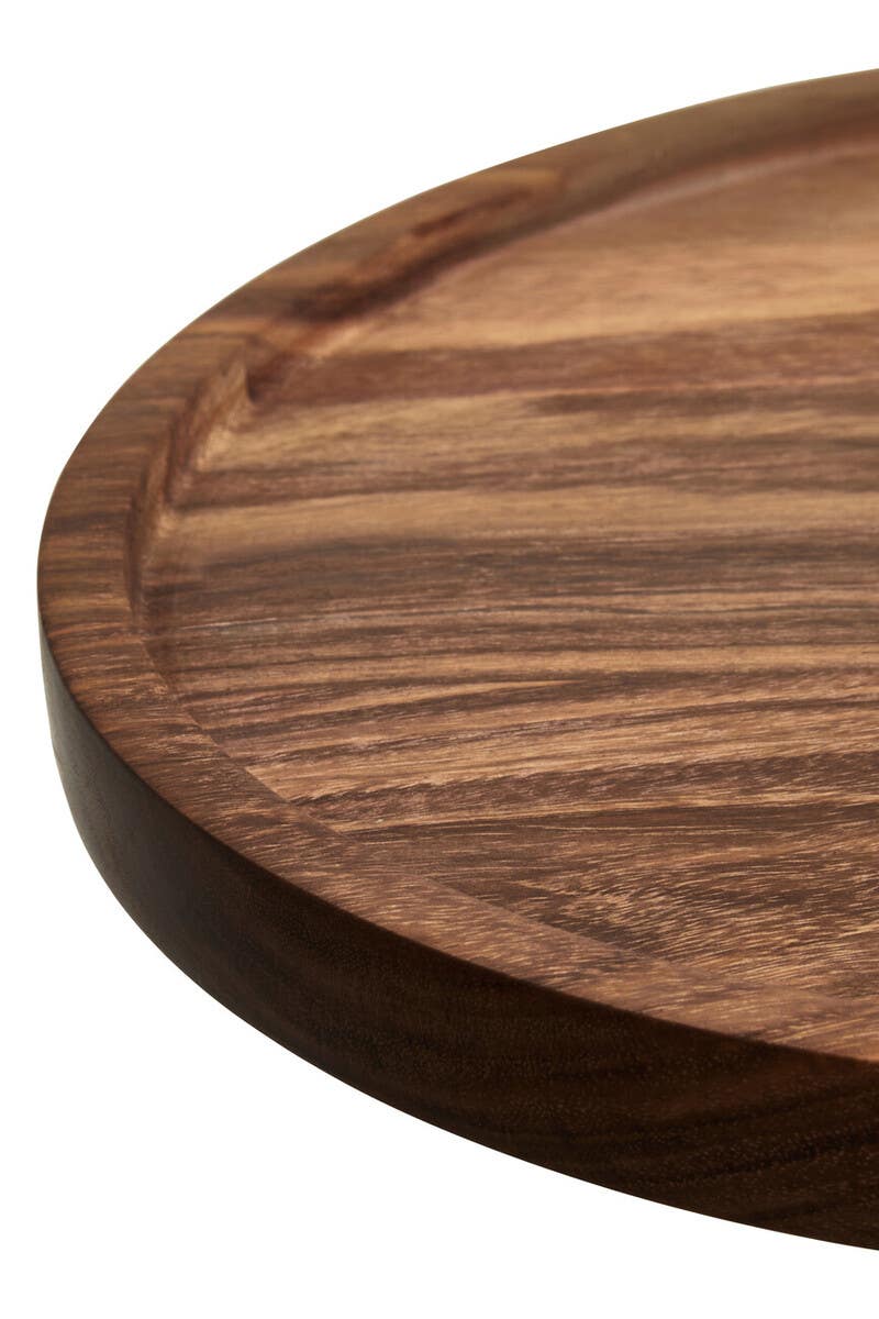 Rosi Large Round Sheesham Wood Tray