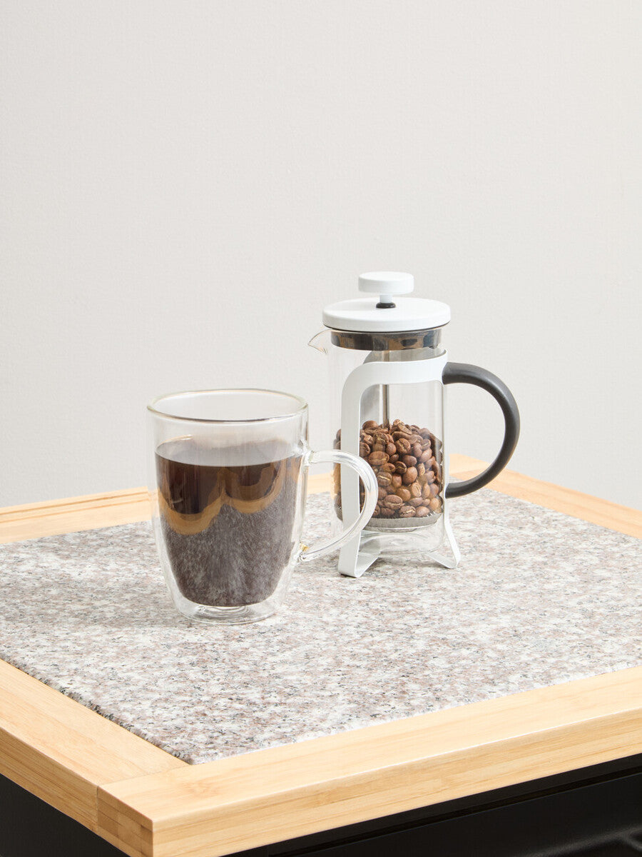 Akeala Matte White Cafetiere 350ml