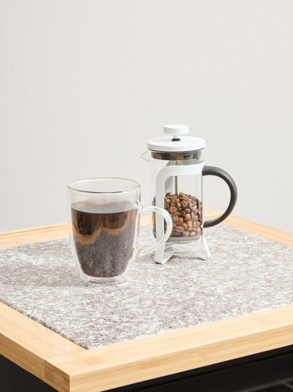 Akeala Matte White Cafetiere 350ml