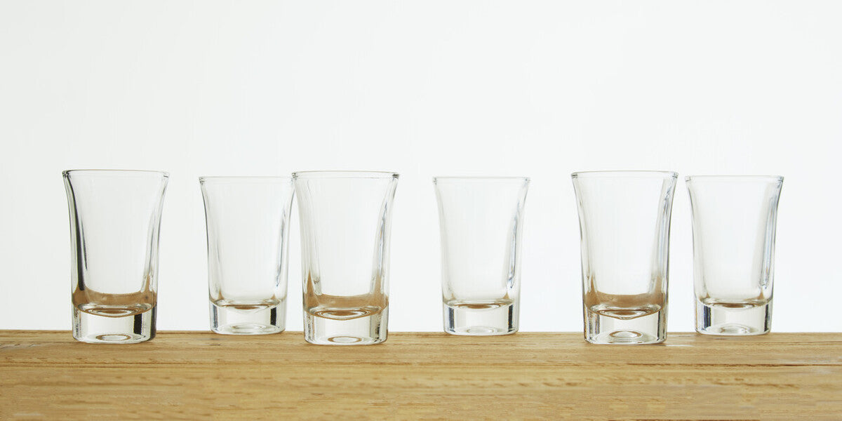 Euri Set Of 6 Clear Shot Glasses 35ml