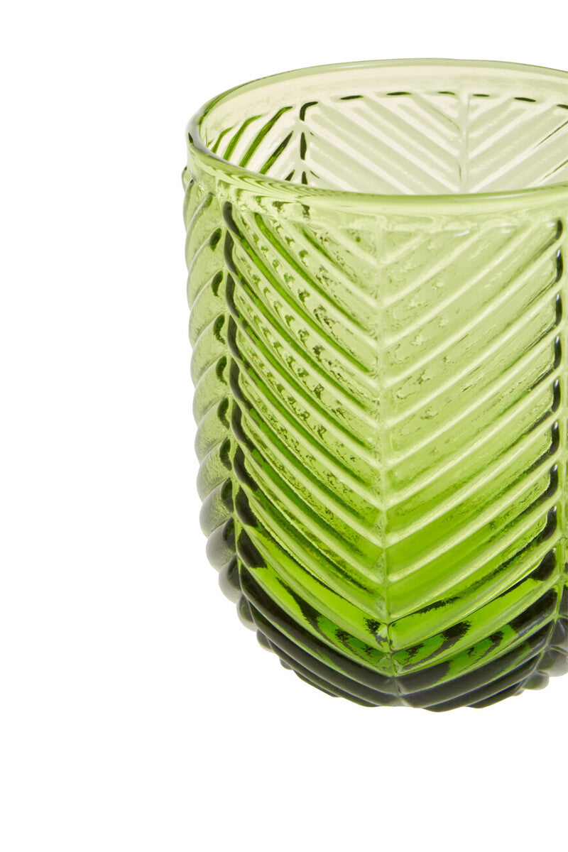 Fleur Set Of Four Green Tumblers