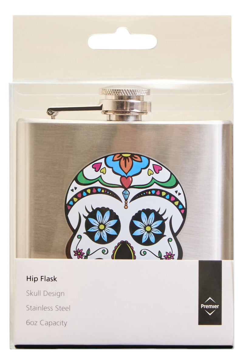 Auden Skull Design Hip Flask