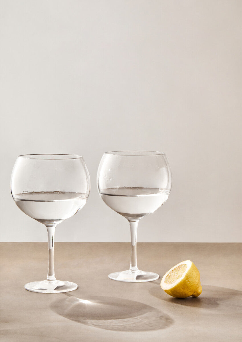 Mila Set Of 2 Clear Gin Glasses