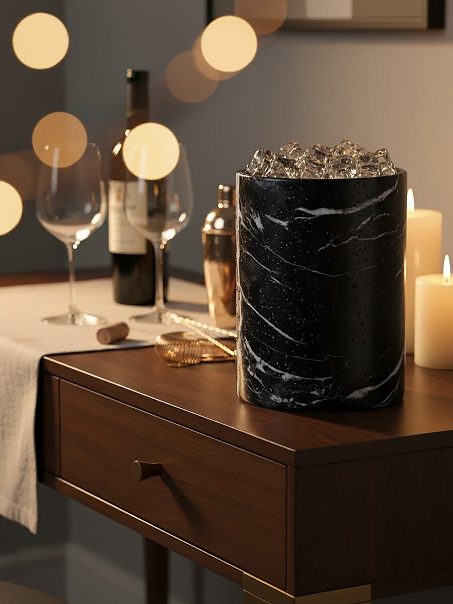Salmo Black Marble Ice Bucket