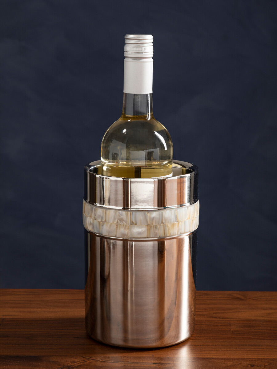 Mother Of Pearl Inlay Design Wine Cooler