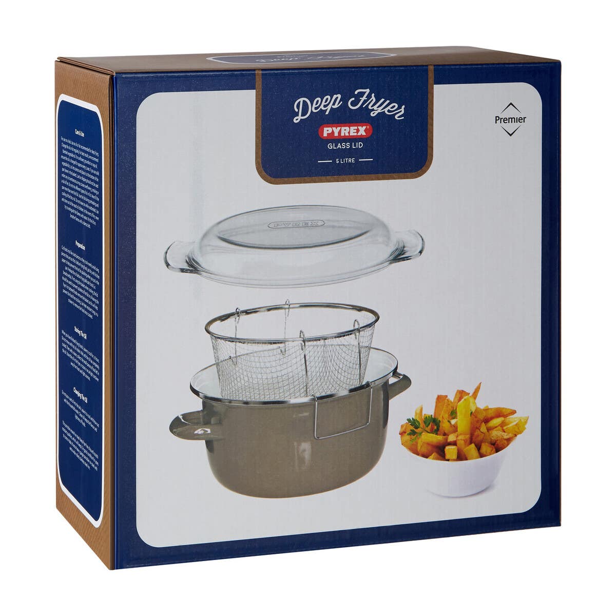 Telo Cool Grey Deep Fryer