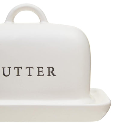 Farmhouse Cream Large Butter Dish