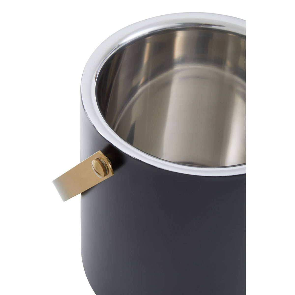Mixology Black And Gold Finish Ice Bucket