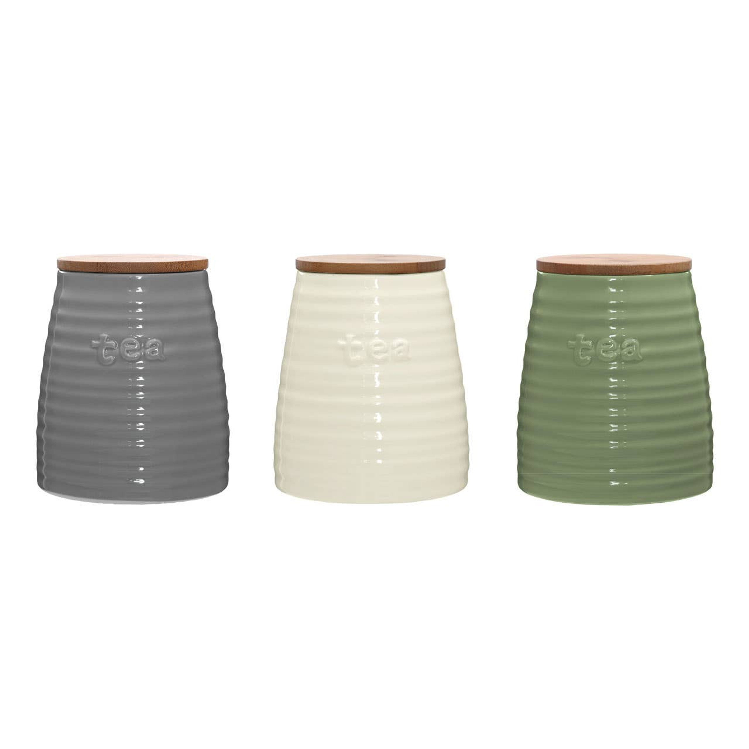 Cook Nook Winnie Cream Dolomite Tea Canister