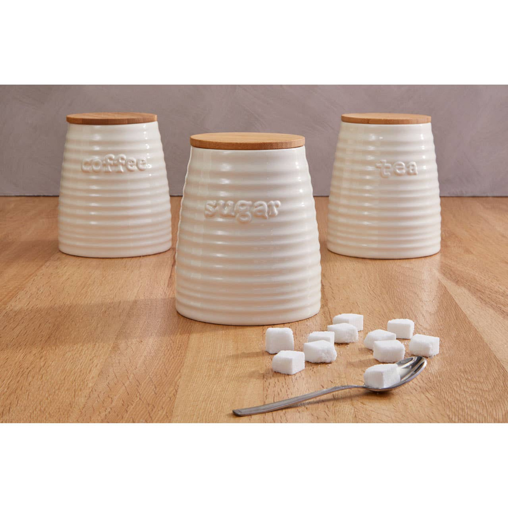 Cook Nook Winnie Cream Dolomite Tea Canister